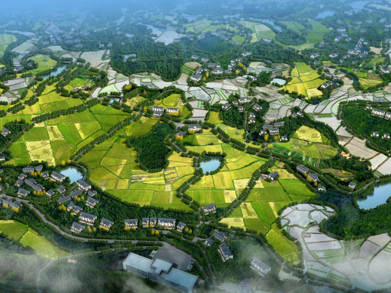 三台县建中乡朝贤村等六个村土地整理规划设计项目